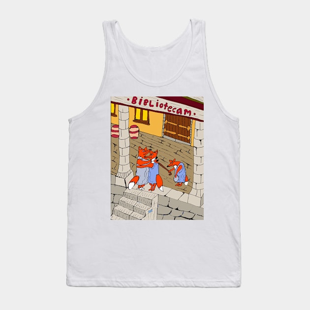 Antique foxes life pictures Tank Top by DorianFox